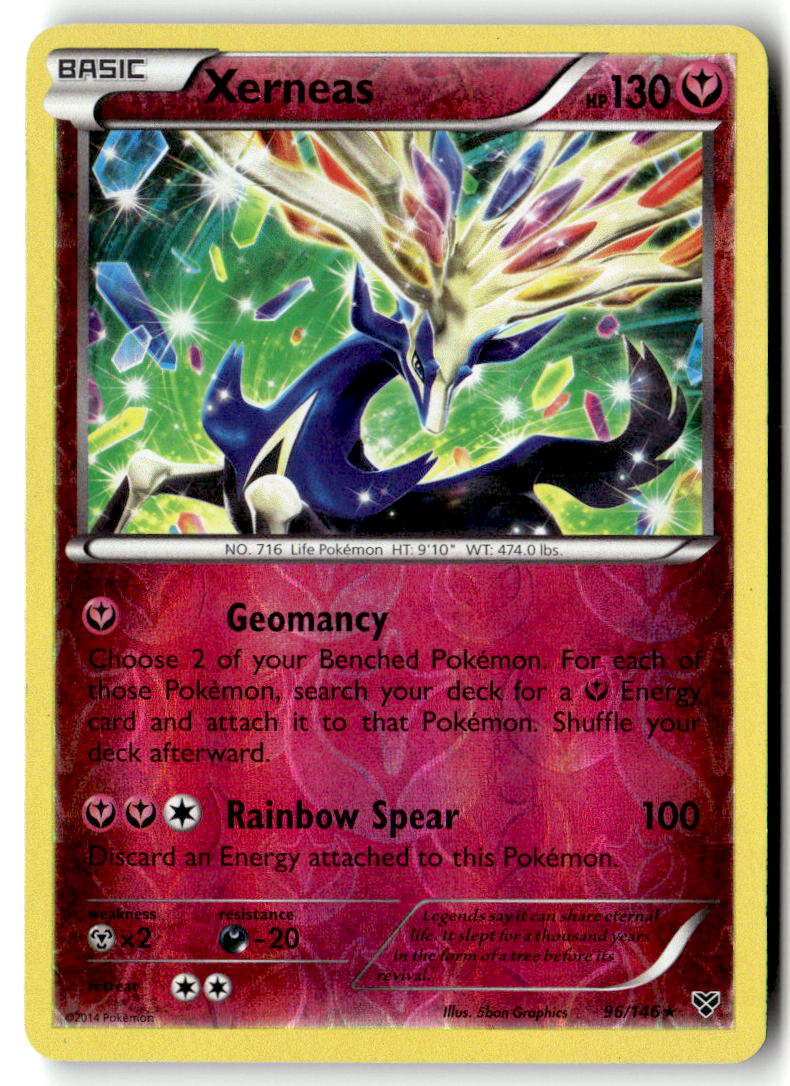 Front of Xerneas 96/146 from XY Base Set