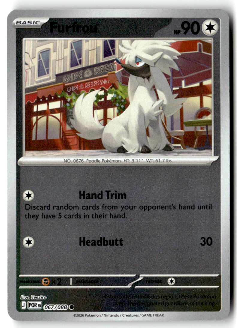 Front of Furfrou 067/088 from Perfect Order