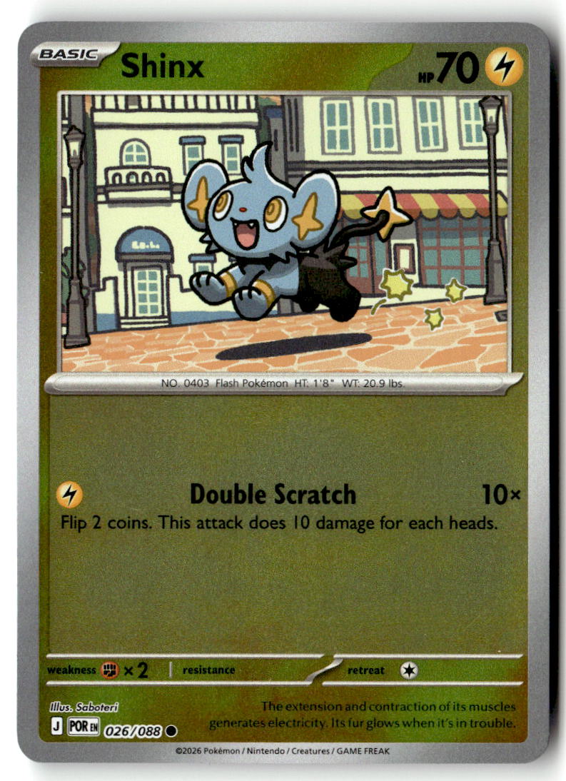 Front of Shinx 026/088 from Perfect Order