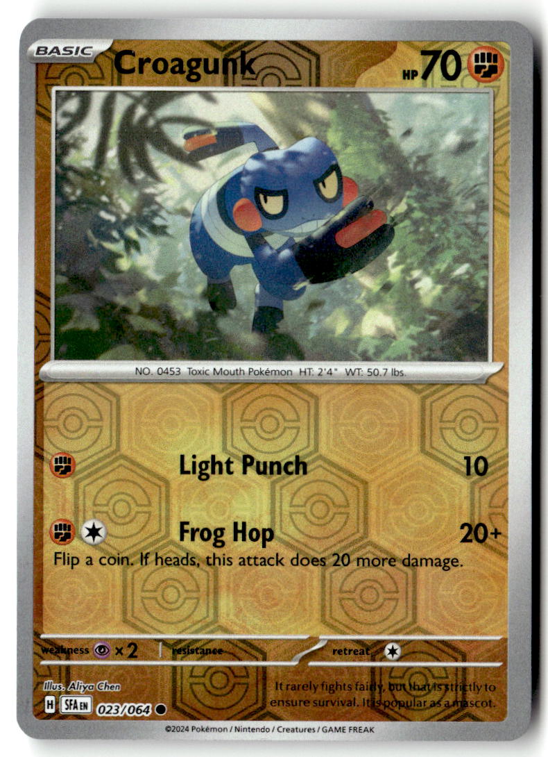 Front of Croagunk 023/064 from Shrouded Fable
