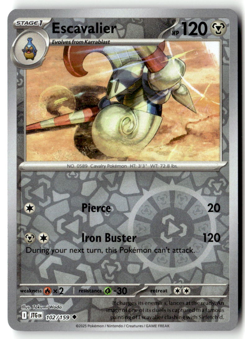 Front of Escavalier 102/159 from Journey Together