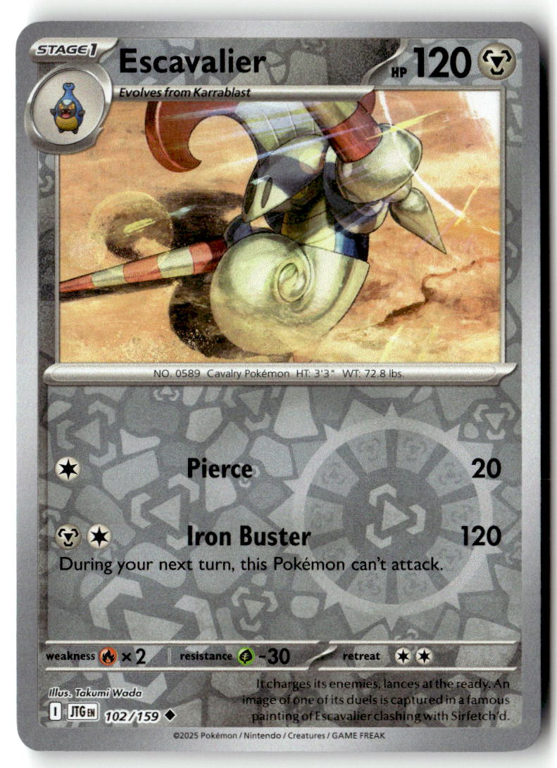 Front of Escavalier 102/159 from Journey Together
