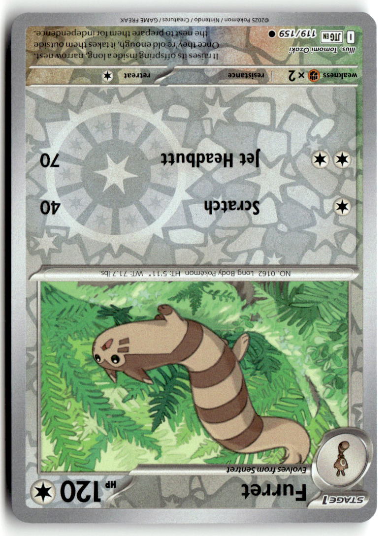 Front of Furret 119/159 from Journey Together