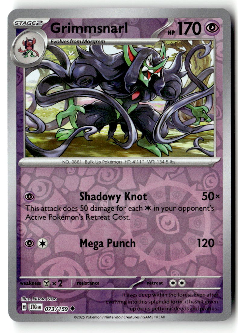 Front of Grimmsnarl 073/159 from Journey Together