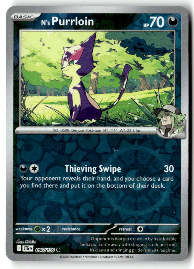 Front of N's Purrloin 096/159 from Journey Together