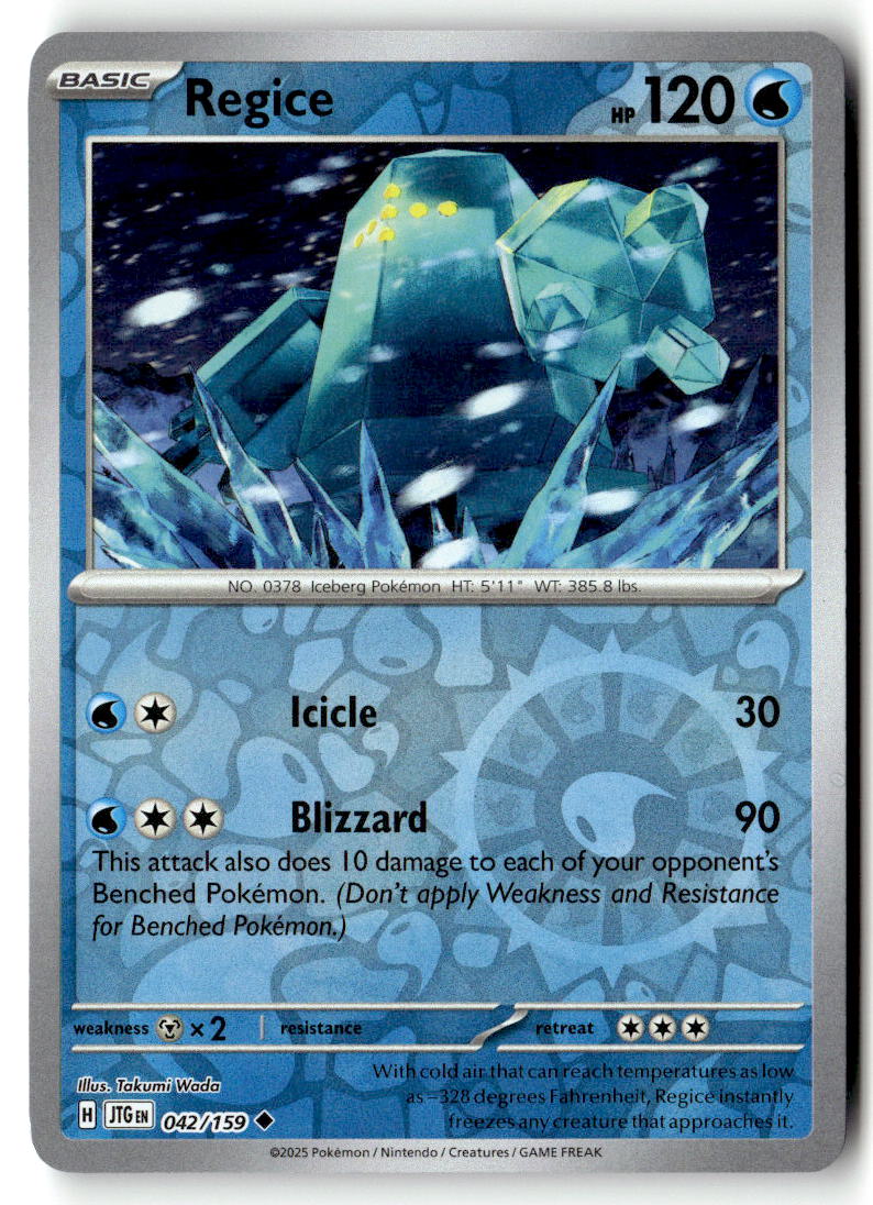 Front of Regice 042/159 from Journey Together