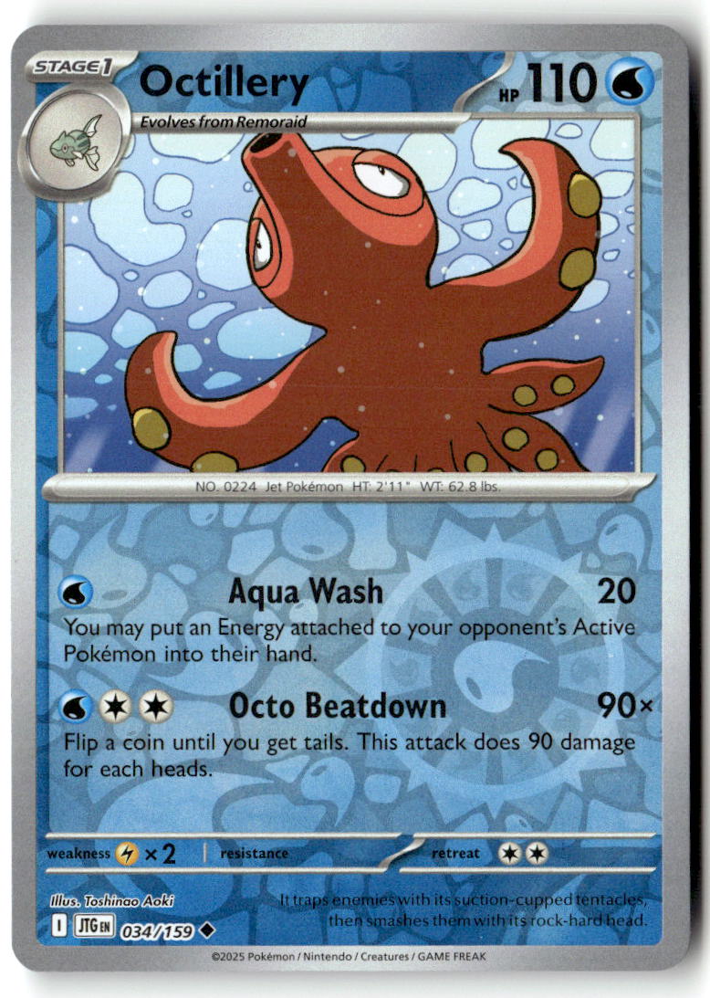 Front of Octillery 034/159 from Journey Together