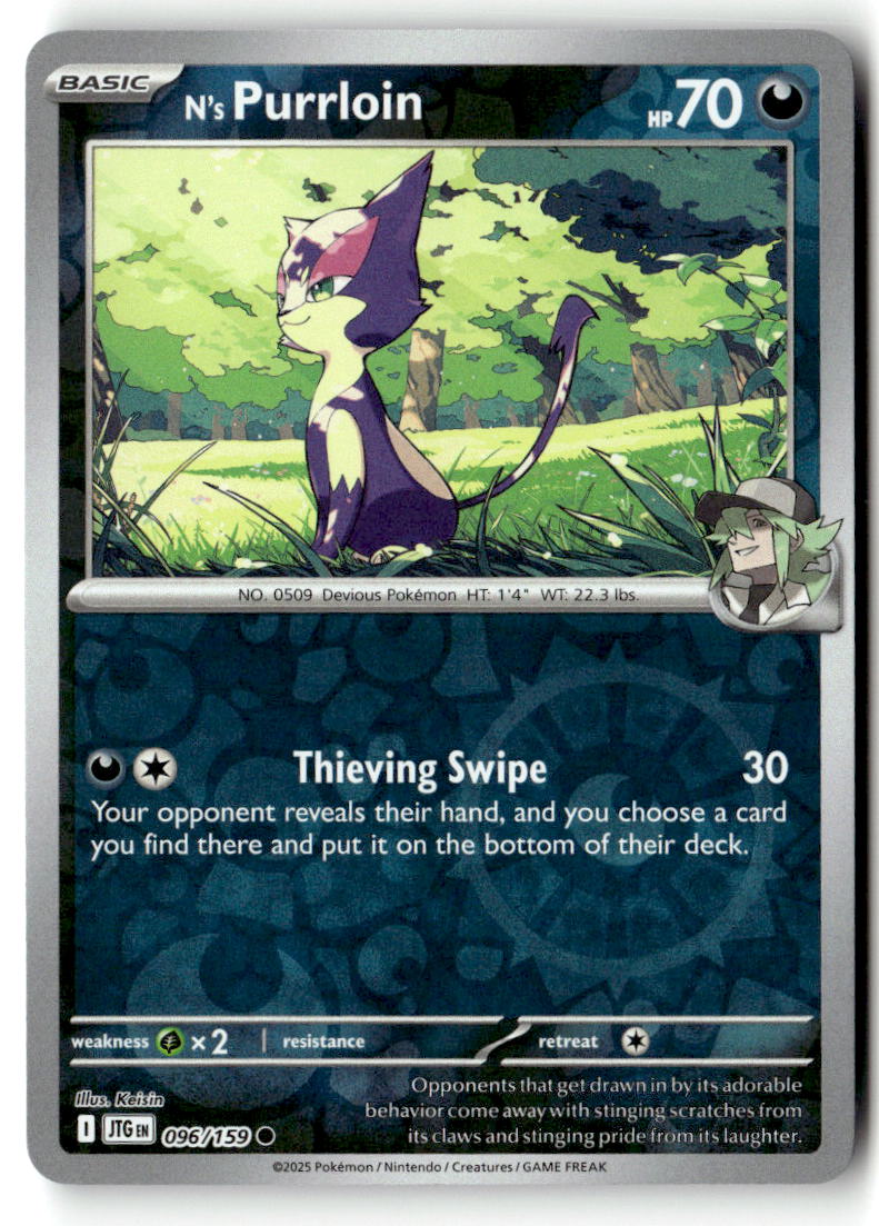 Front of N's Purrloin 096/159 from Journey Together