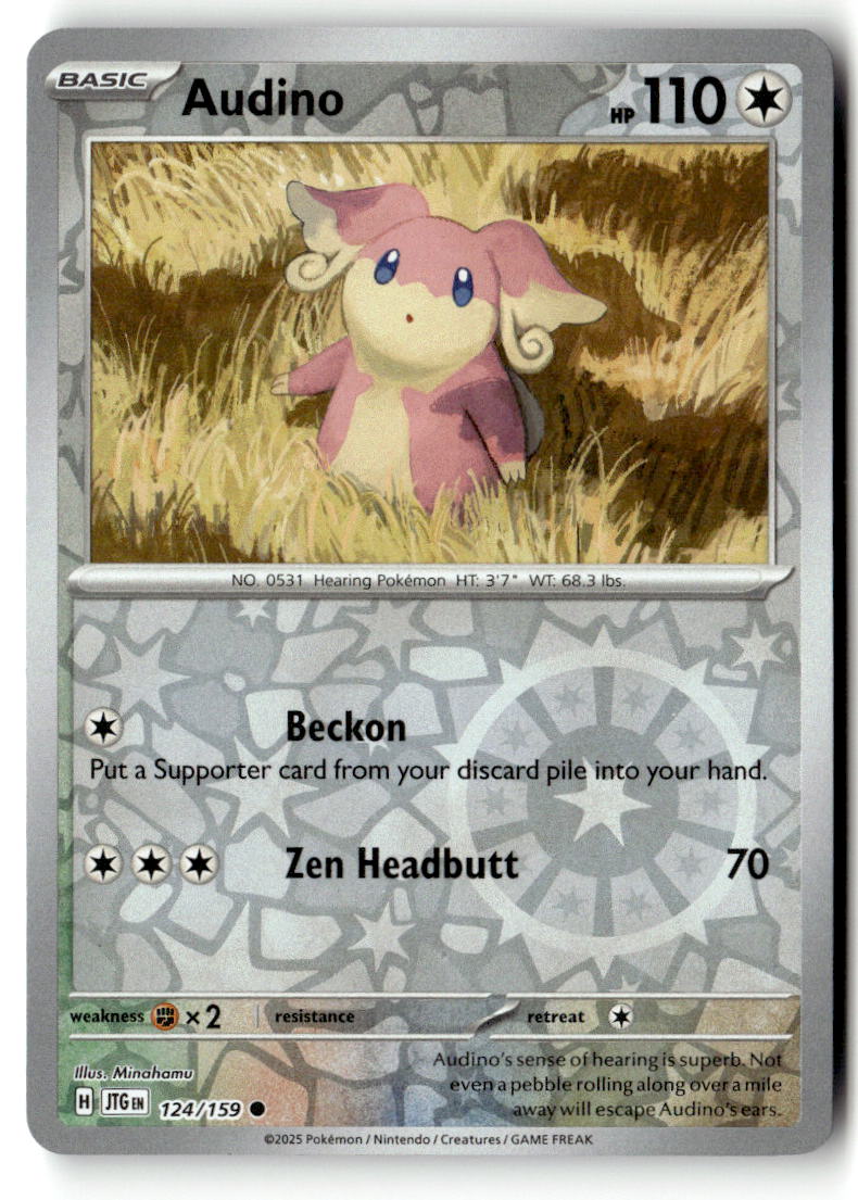 Front of Audino 124/159 from Journey Together