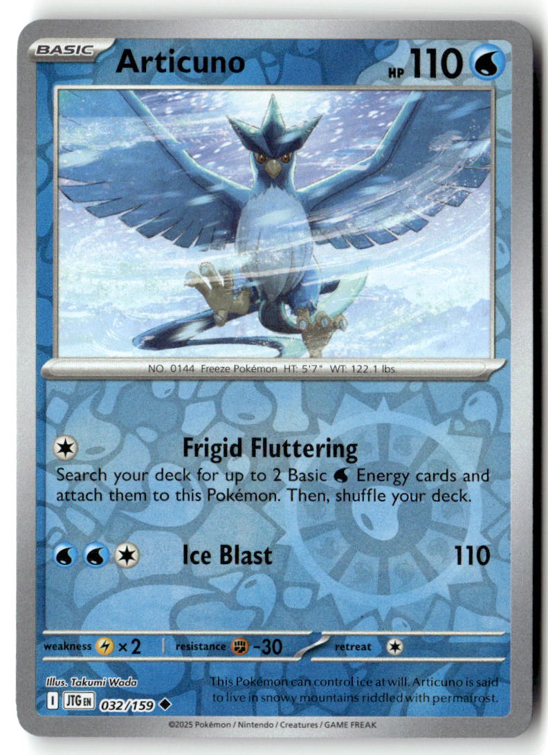 Front of Articuno 032/159 from Journey Together