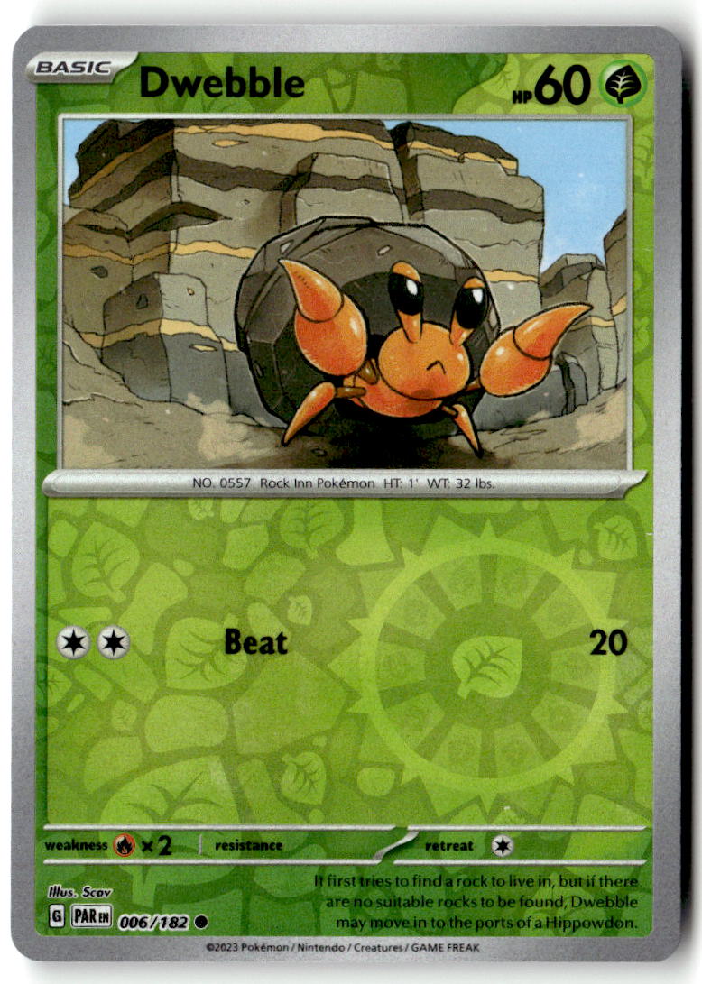 Front of Dwebble 006/182 from Paradox Rift