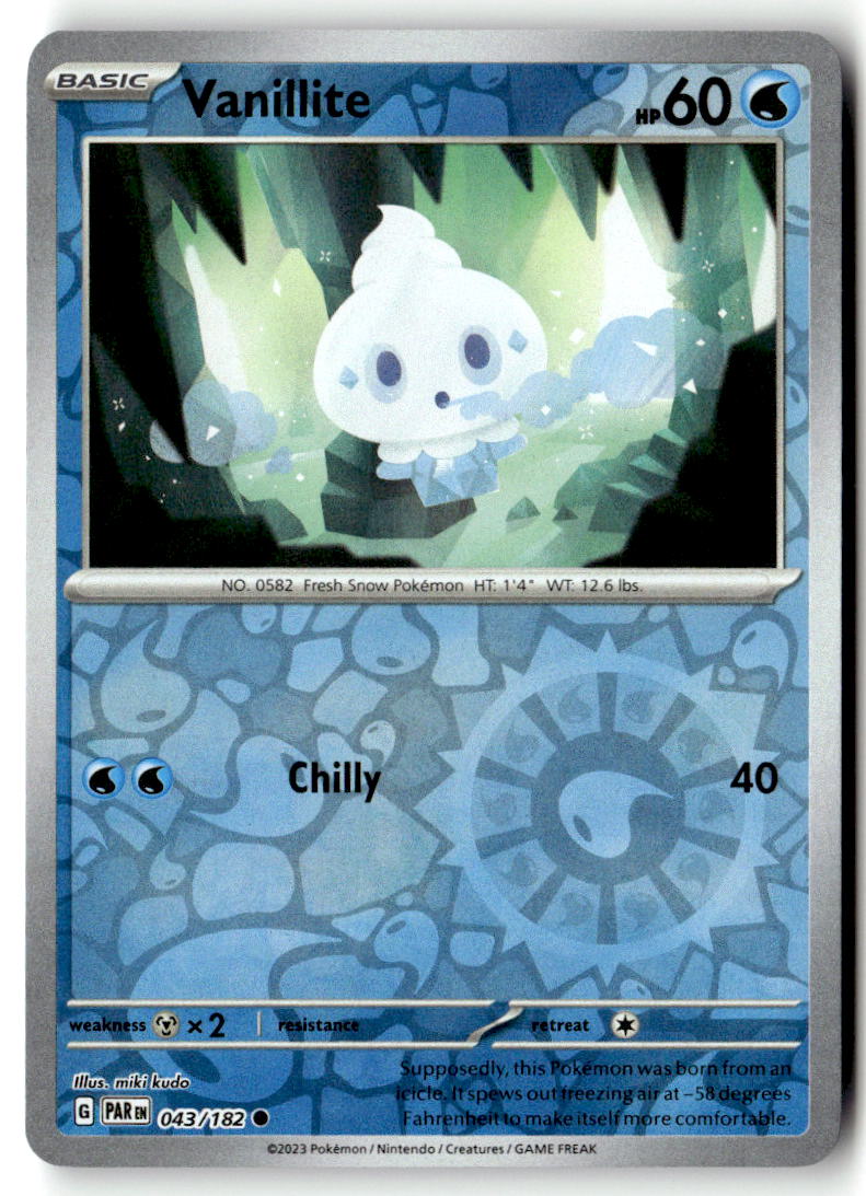 Front of Vanillite 043/182 from Paradox Rift