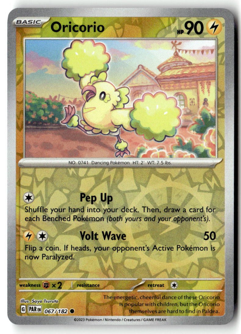 Front of Oricorio 067/182 from Paradox Rift