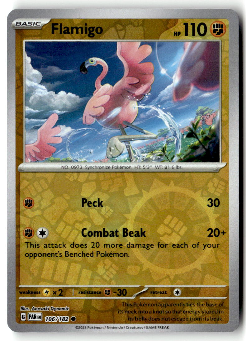 Front of Flamigo 106/182 from Paradox Rift
