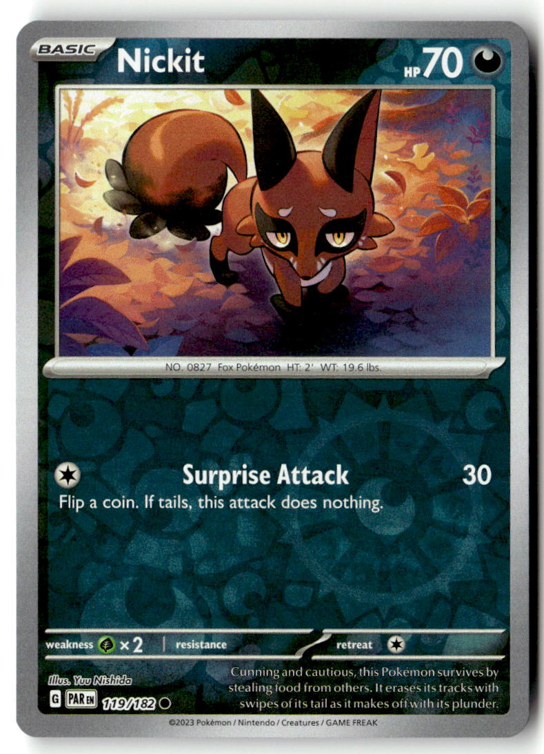 Front of Nickit 119/182 from Paradox Rift