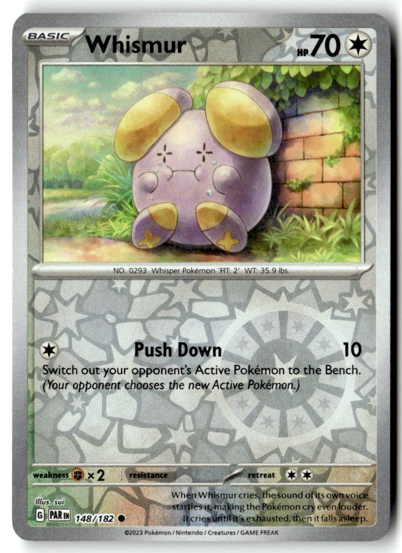 Front of Whismur 148/182 from Paradox Rift