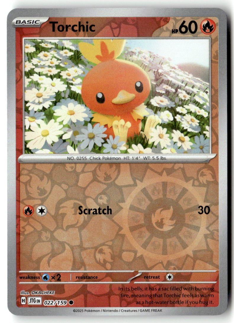 Front of Torchic 022/159 from Journey Together
