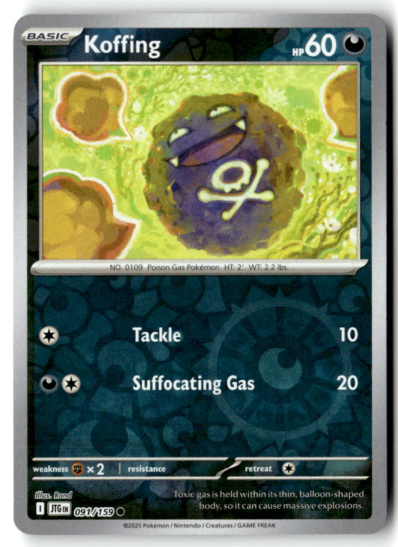 Front of Koffing 091/159 from Journey Together