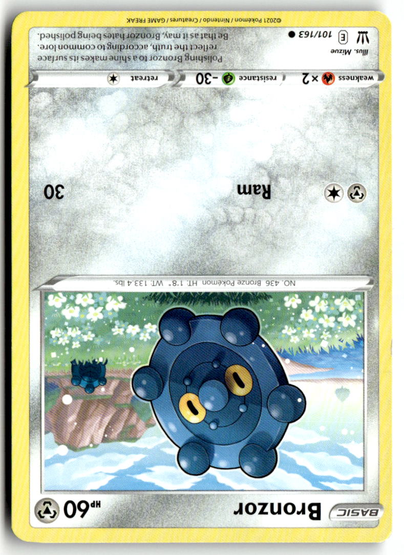 Front of Bronzor 101/163 from Battle Styles