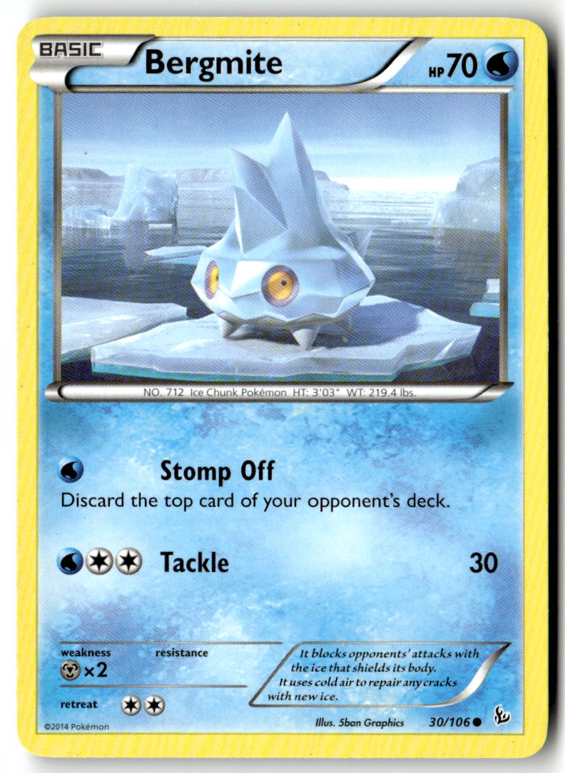 Front of Bergmite 30/106 from XY - Flashfire