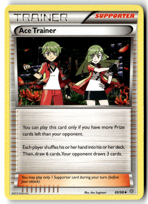 Front of Ace Trainer 69/98 from XY - Ancient Origins