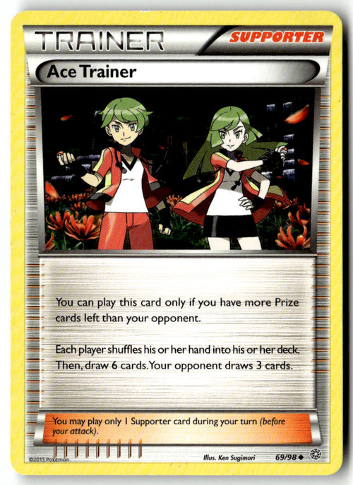 Front of Ace Trainer 69/98 from XY - Ancient Origins