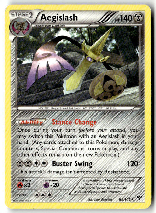 Front of Aegislash (85) 85/146 from XY Base Set