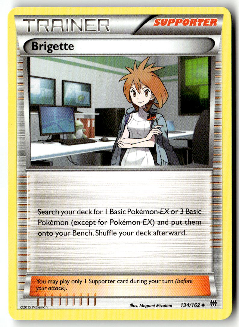 Front of Brigette 134/162 from XY - BREAKthrough