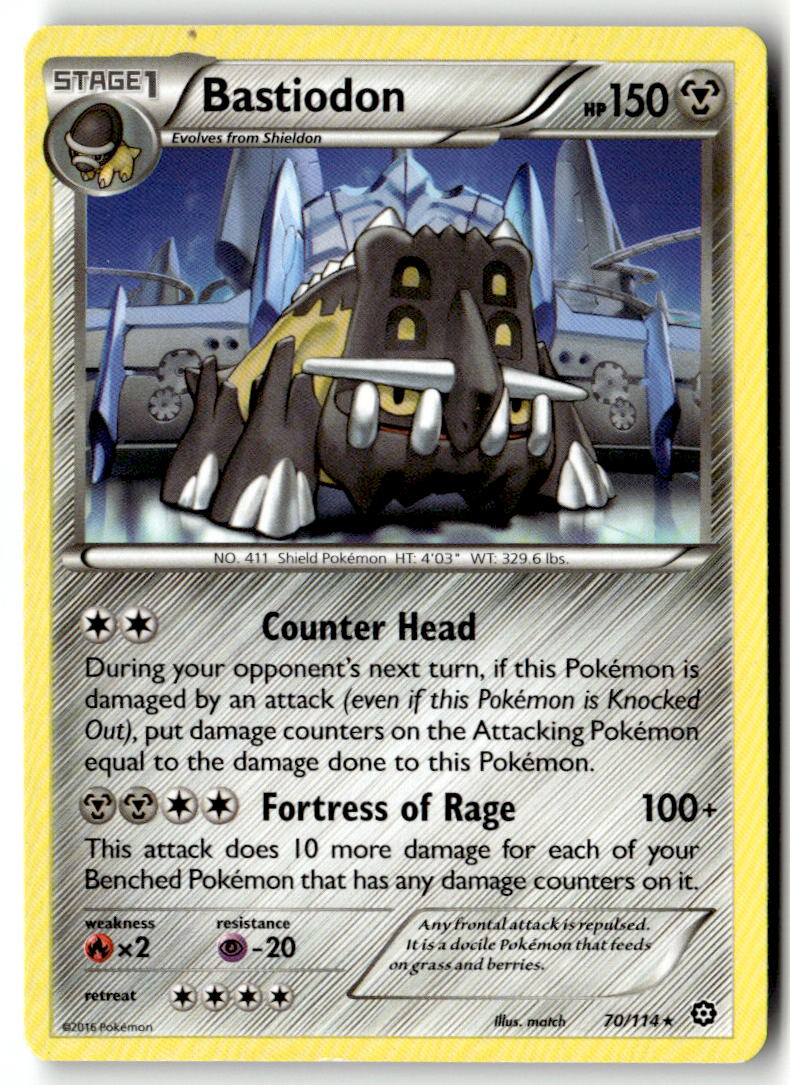 Front of Bastiodon 70/114 from XY - Steam Siege