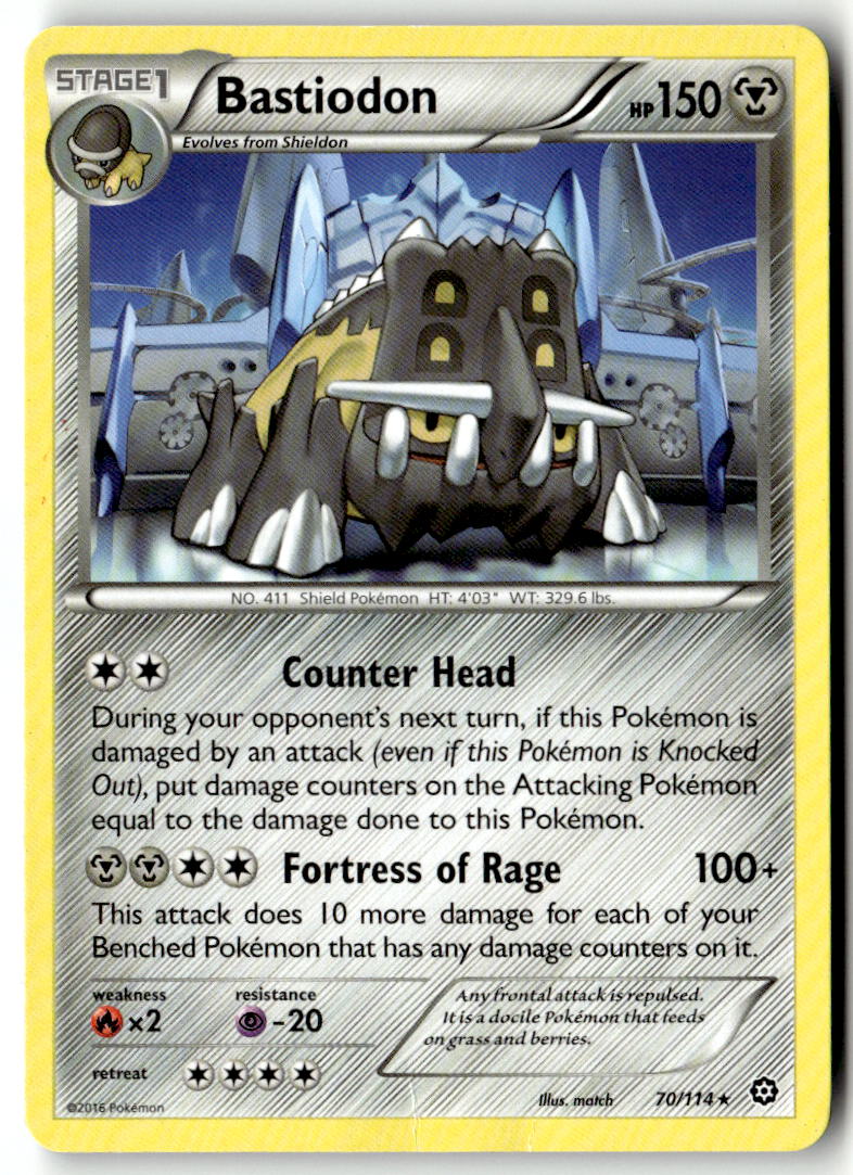 Front of Bastiodon 70/114 from XY - Steam Siege