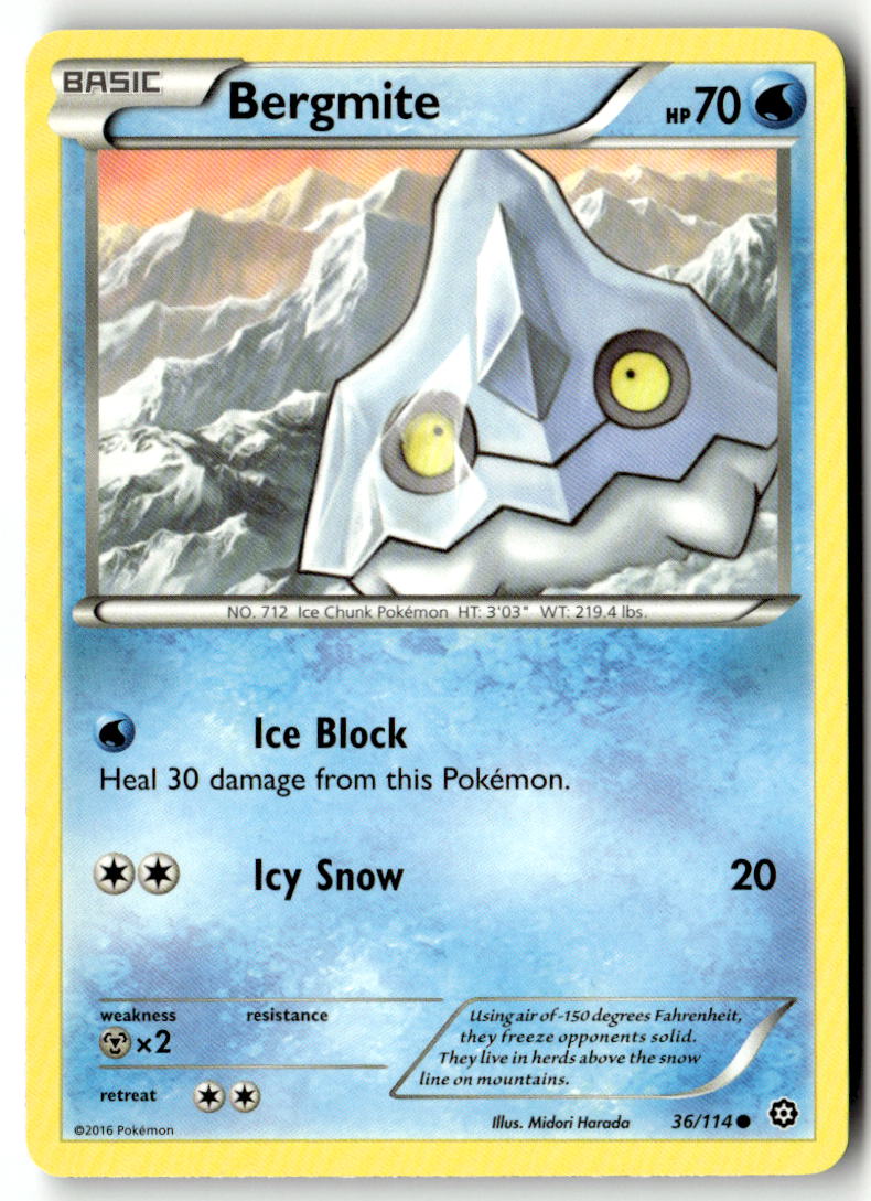 Front of Bergmite 36/114 from XY - Steam Siege