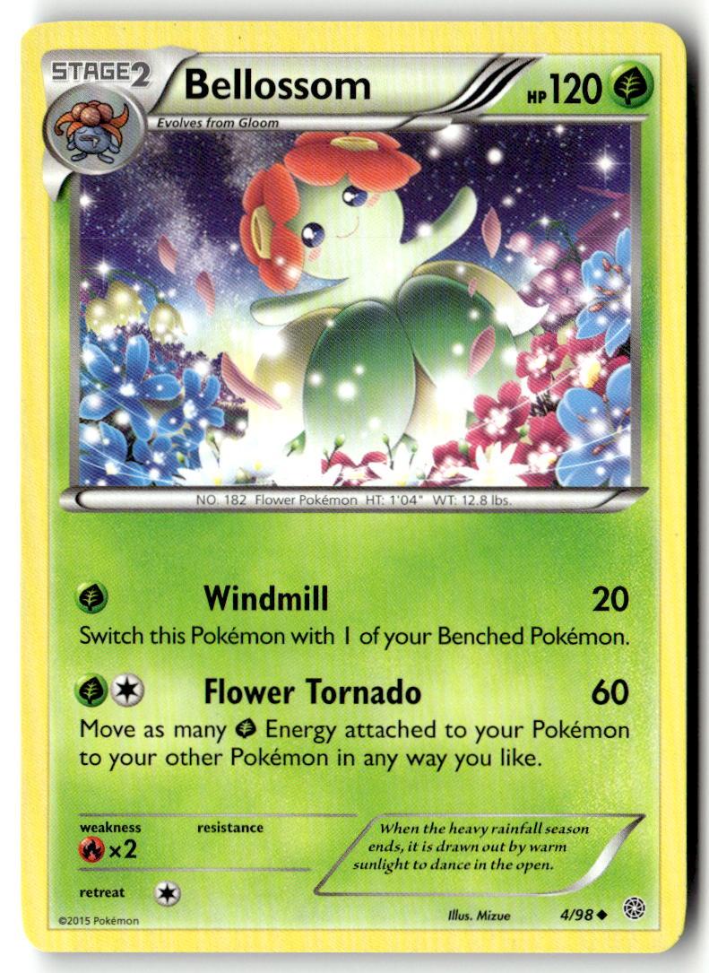 Front of Bellossom 4/98 from XY - Ancient Origins