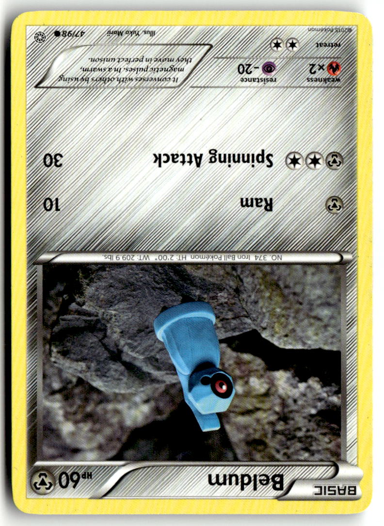 Front of Beldum 47/98 from XY - Ancient Origins