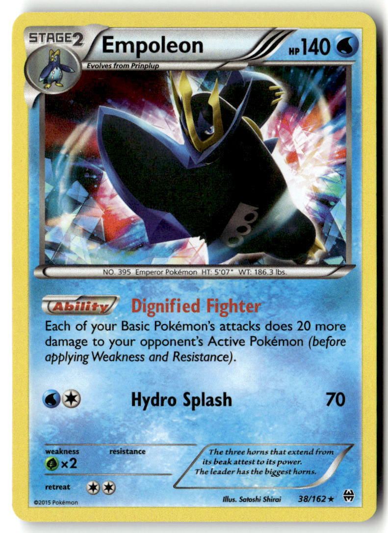 Front of Empoleon 38/162 from XY - BREAKthrough