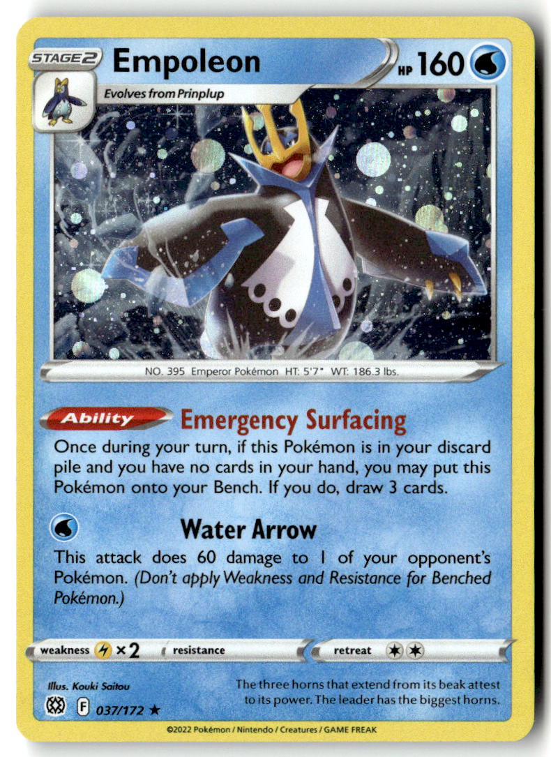 Front of Empoleon - 037/172 (Cosmos Holo) 037/172 from Miscellaneous Cards & Products