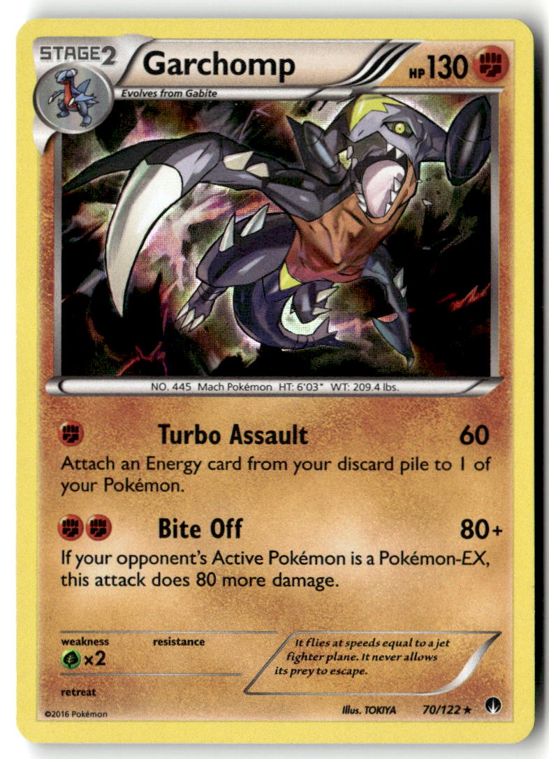 Front of Garchomp 70/122 from XY - BREAKpoint