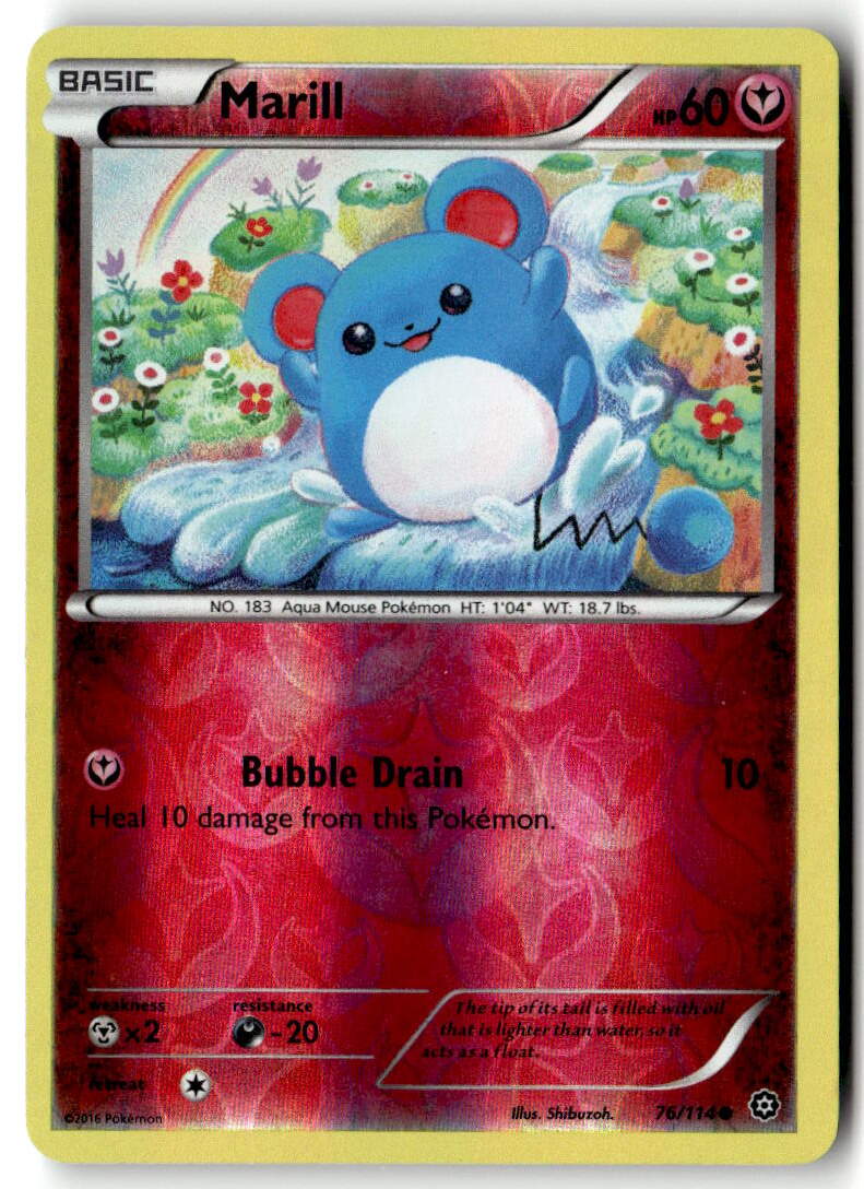 Front of Marill 76/114 from XY - Steam Siege