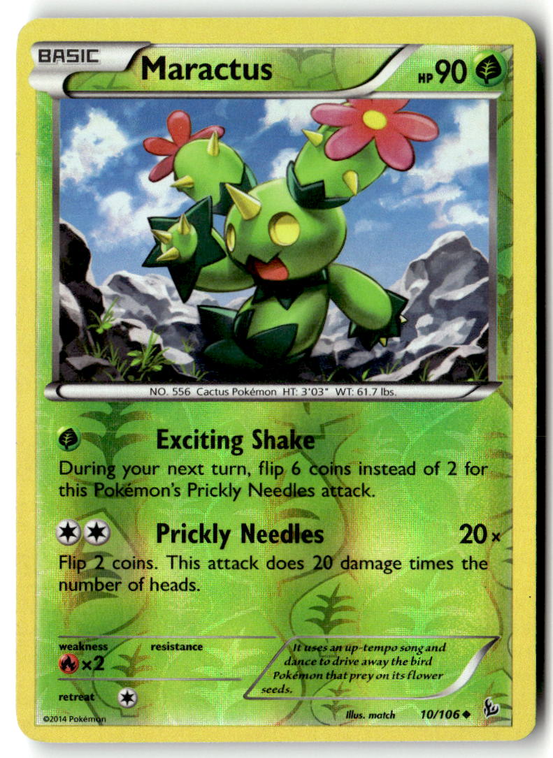 Front of Maractus 10/106 from XY - Flashfire