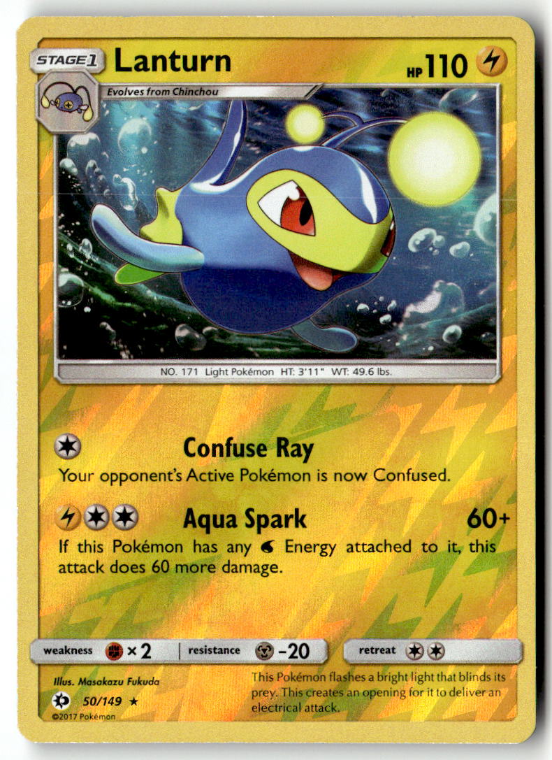 Front of Lanturn 50/149 from SM Base Set