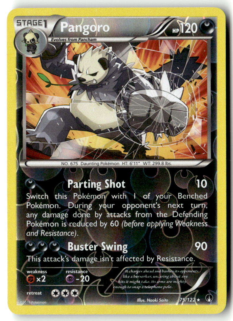 Front of Pangoro 75/122 from XY - BREAKpoint