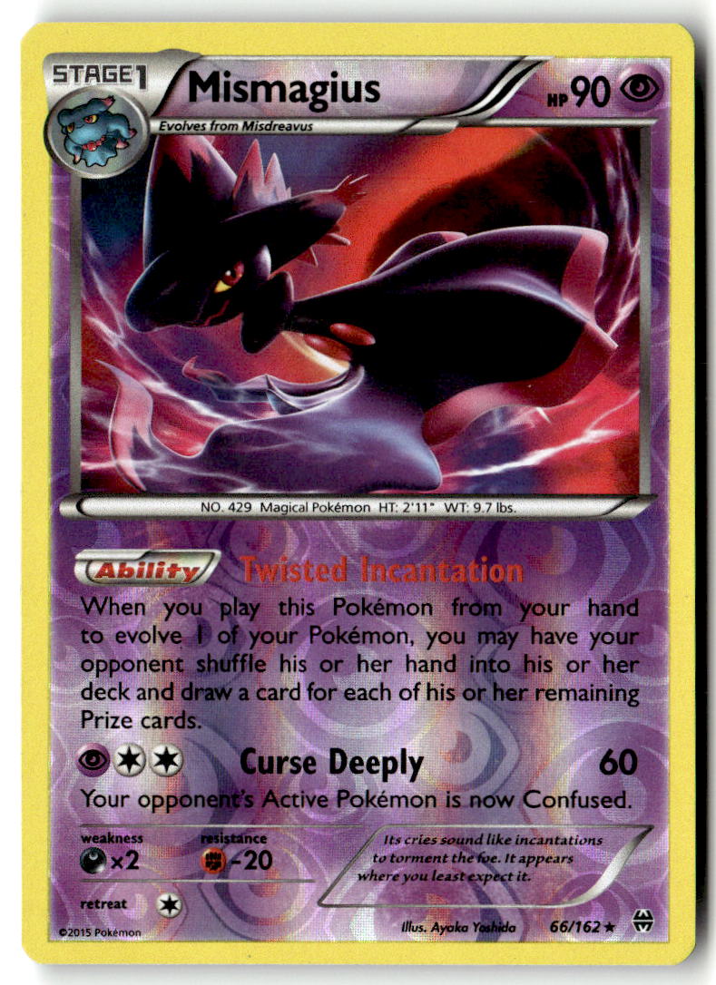 Front of Mismagius 66/162 from XY - BREAKthrough