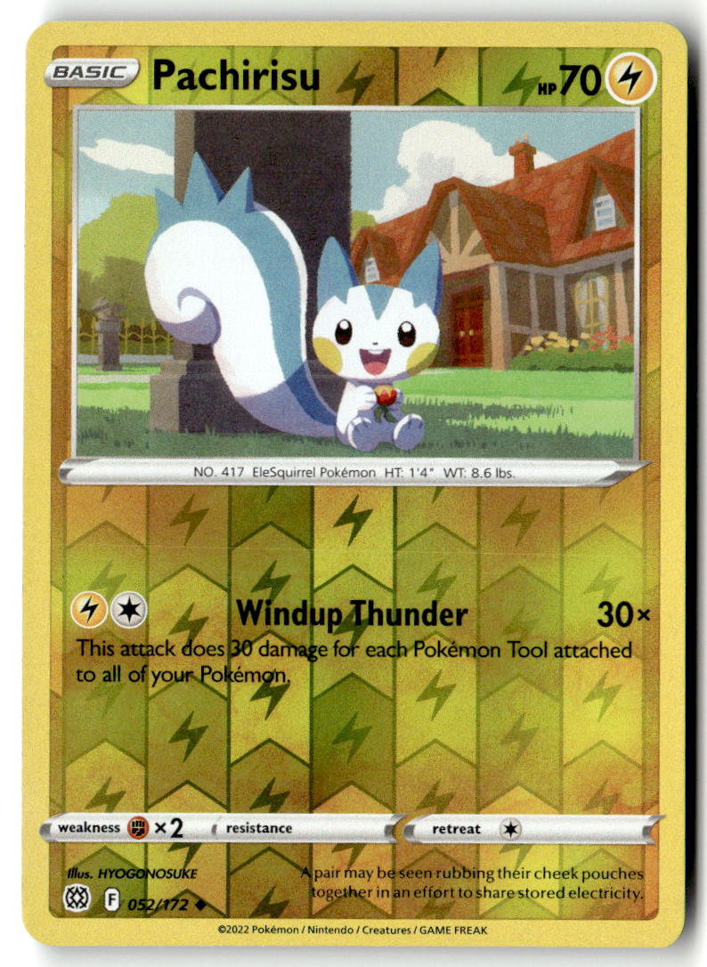 Front of Pachirisu 052/172 from Brilliant Stars