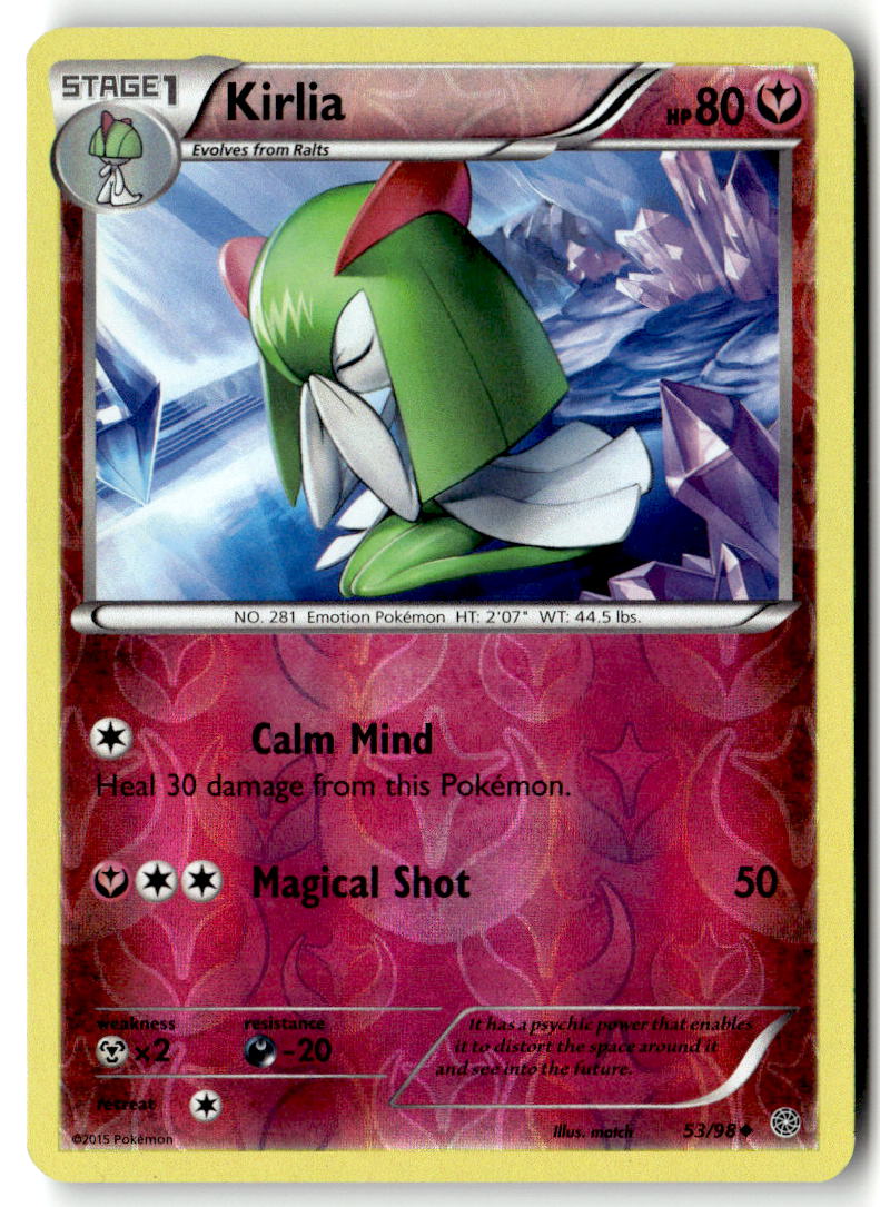 Front of Kirlia 53/98 from XY - Ancient Origins