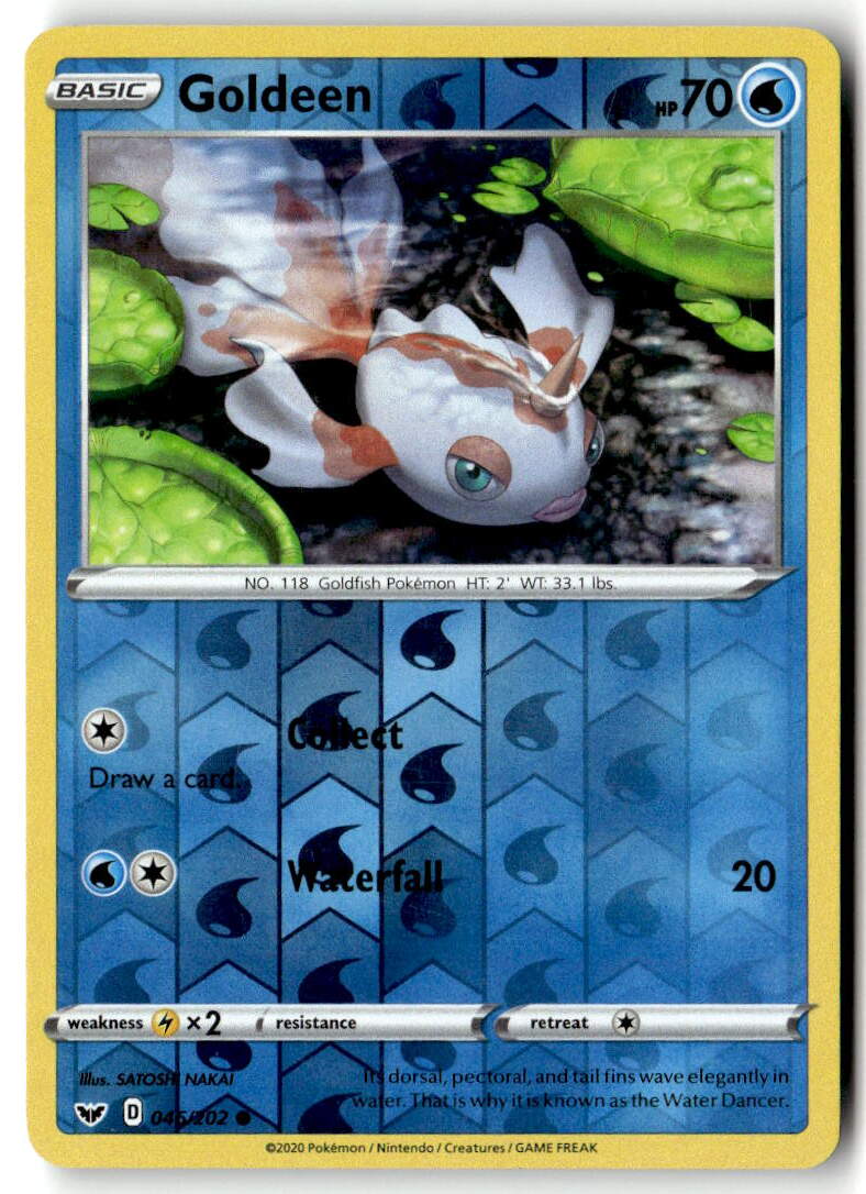 Front of Goldeen (045) 045/202 from Sword & Shield Base Set