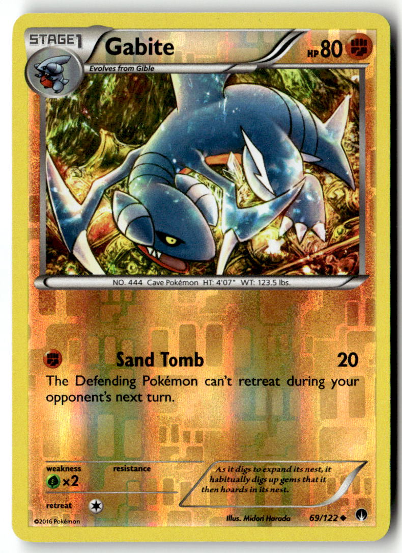 Front of Gabite 69/122 from XY - BREAKpoint