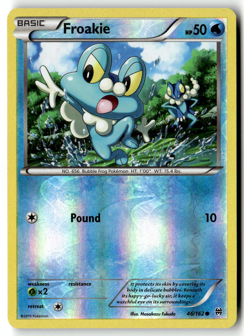 Front of Froakie 46/162 from XY - BREAKthrough