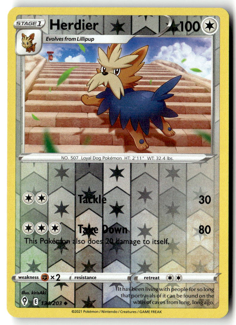 Front of Herdier 134/203 from Evolving Skies