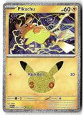 Front of Pikachu 030/128 from 30th Celebration