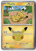 Front of Pikachu 043/128 from 30th Celebration