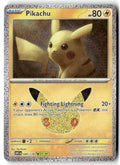 Front of Pikachu 049/128 from 30th Celebration